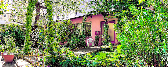 Jardin dans cour intérieure